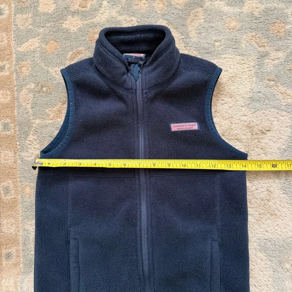 Vineyard Vines Fleece Vest Navy Blue Boys Size 6